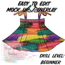 Load image into Gallery viewer, Tie Dress with band layer Mock-up