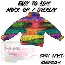 Load image into Gallery viewer, Mock Neck with bands Mock-up