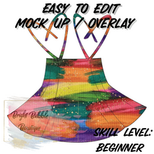 Load image into Gallery viewer, Tie dress hemned top mock up