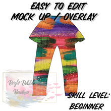 Load image into Gallery viewer, Skirted leggings tunic length mock up