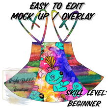 Load image into Gallery viewer, Tie Dress color block Mock - up