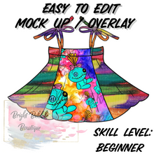 Load image into Gallery viewer, Tie dress Banded Color Block Mock up