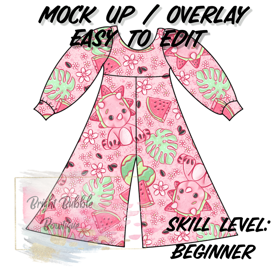 Petal Romper Mock up