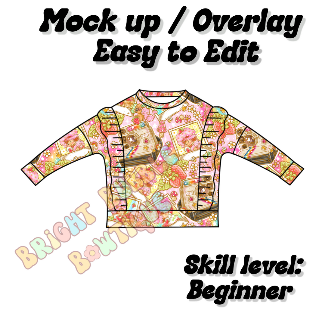 Selah Sweater Bodice ruffles  Mock up