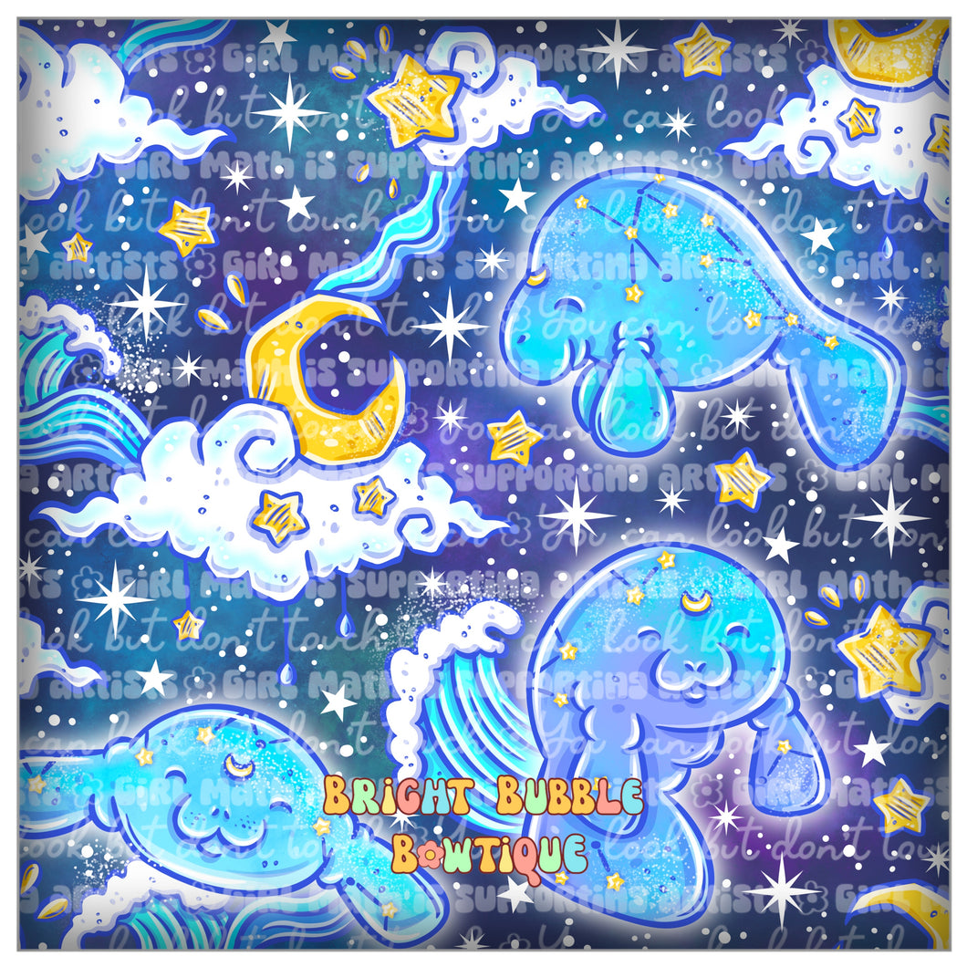 Manatees galaxy  blue