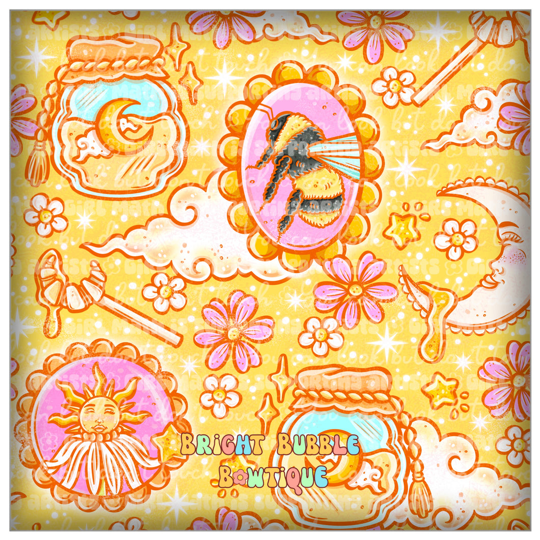 Honey pot bee yellow