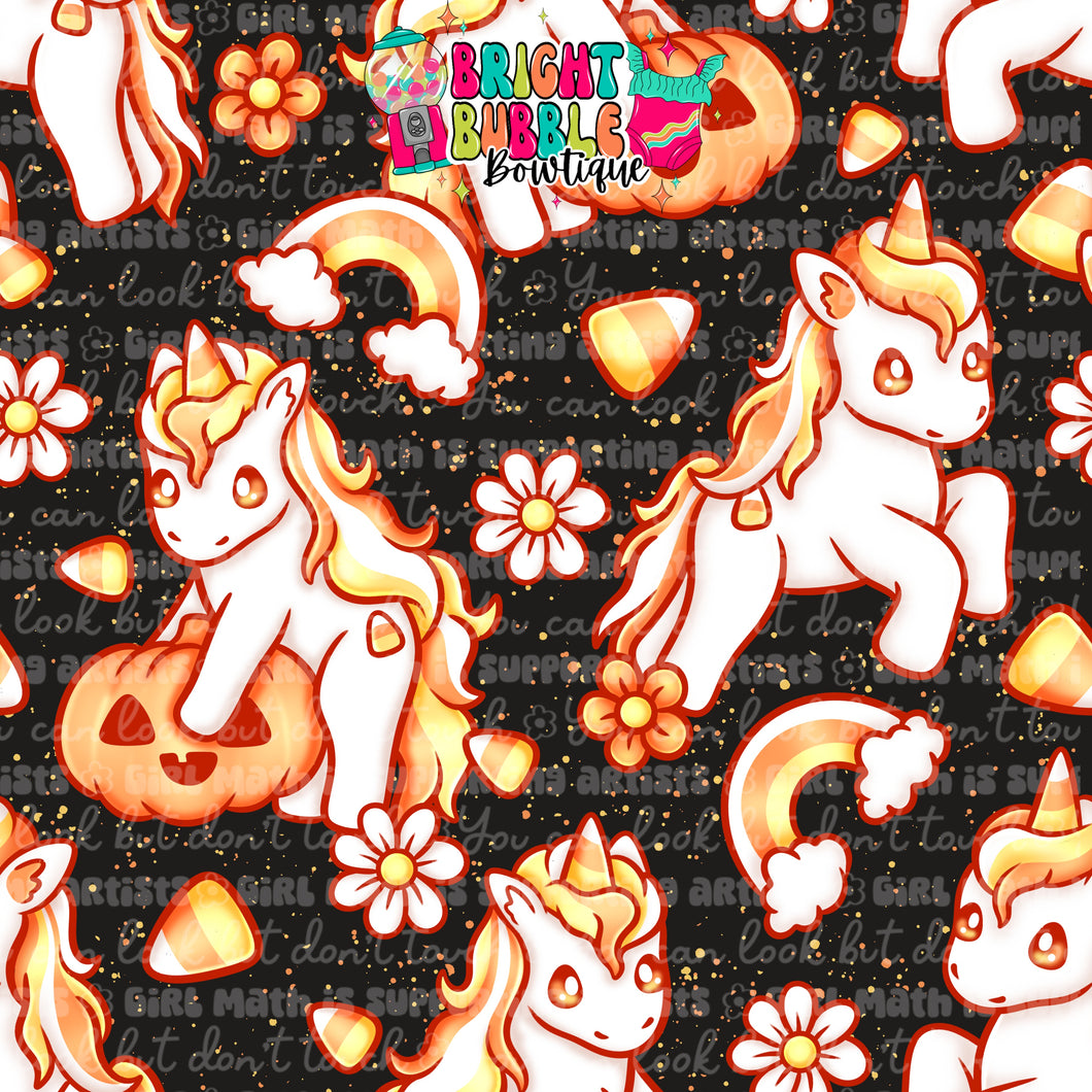 Unicorns black background