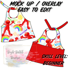 Load image into Gallery viewer, Reversible Halter Mock up
