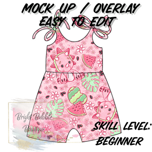 Olivia romper mock up