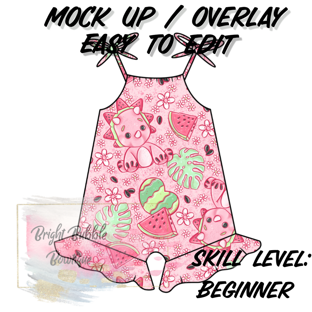 Rose romper mock up